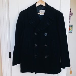 ORIGINAL VINTAGE MILITARY ISSUED Navy Sailors Peacoat